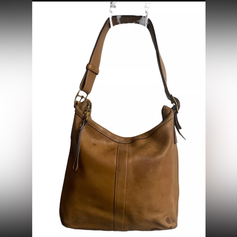 COACH Legacy Leather Slim Duffle Convertible Crossbody Bag in Tan 9325 Purse Vtg